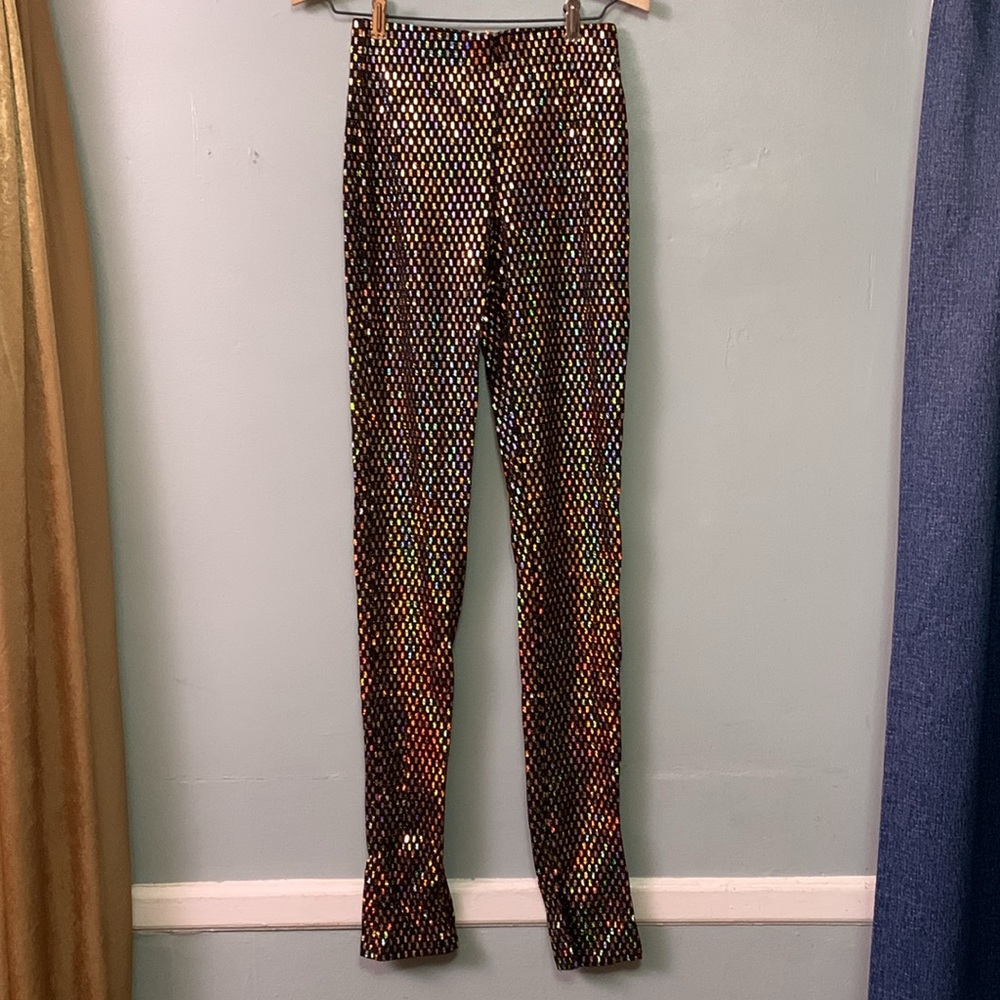 NWOT Votique Gold Sequin Pants